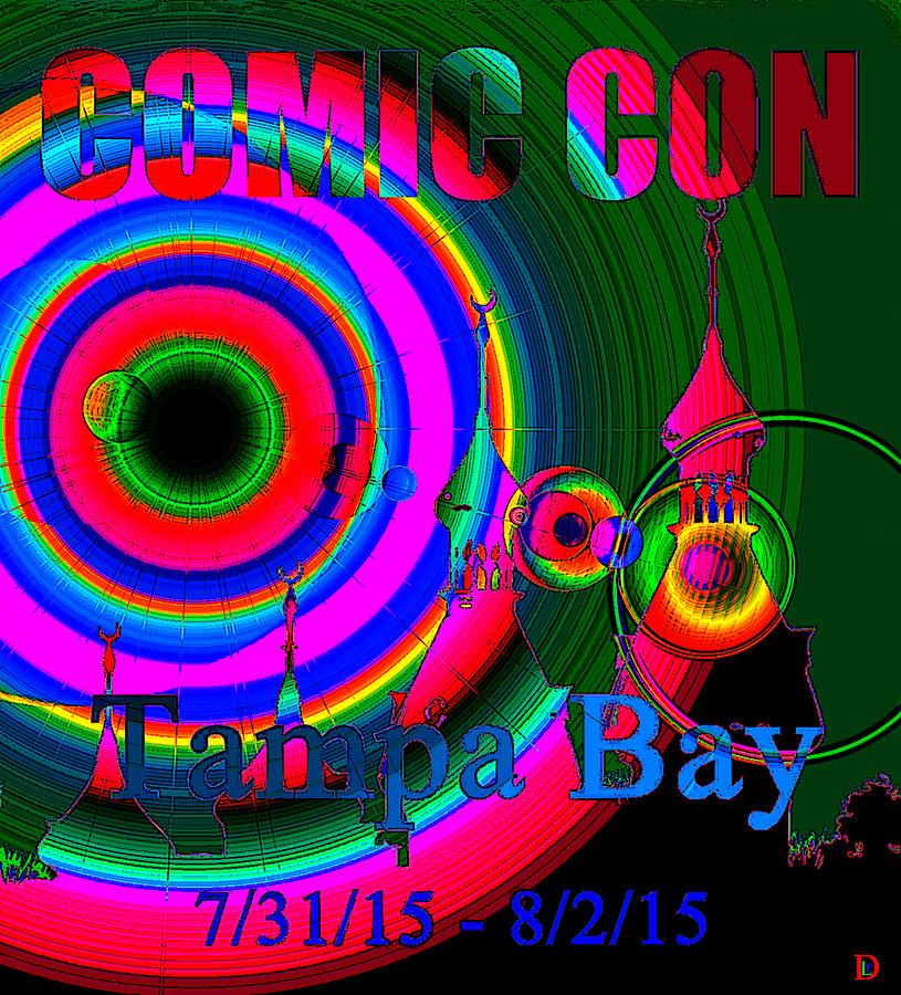 Comic Con Tampa Bay 2015 poster A Painting by David Lee Thompson