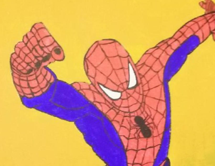 Comic Spiderman Painting