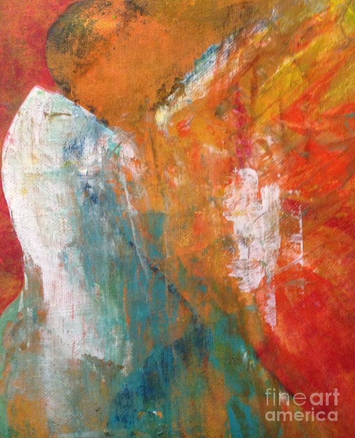 Abstract Figure Painting - Coming Home by Terri Davis
