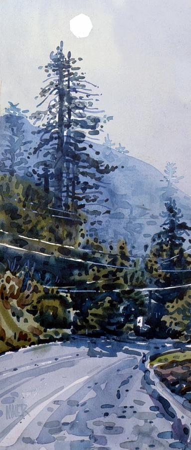 Coming Into la Honda Painting by Donald Maier
