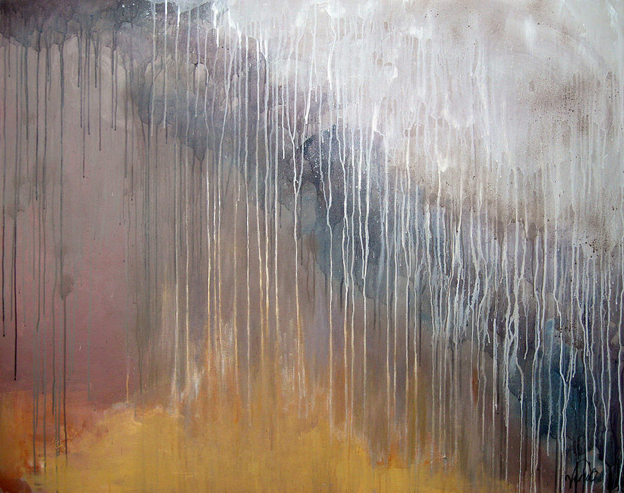 Clouds Painting - Coming Rain. by Jeni Bump
