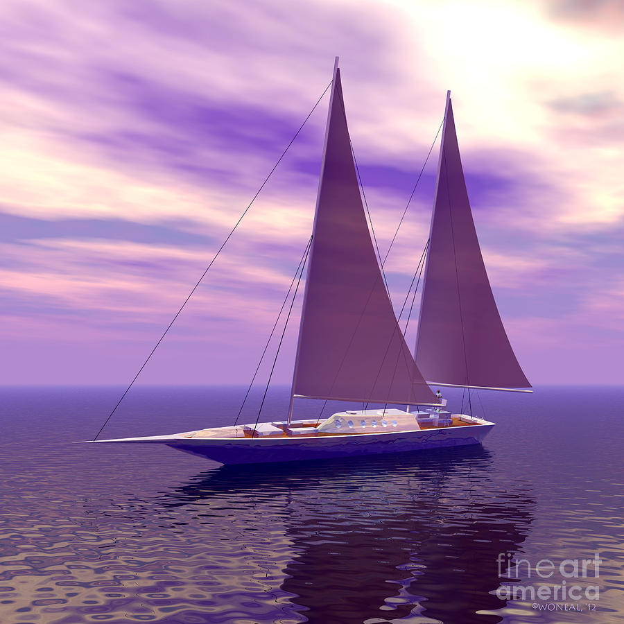 Boat Digital Art - Coming To Shore by Walter Neal