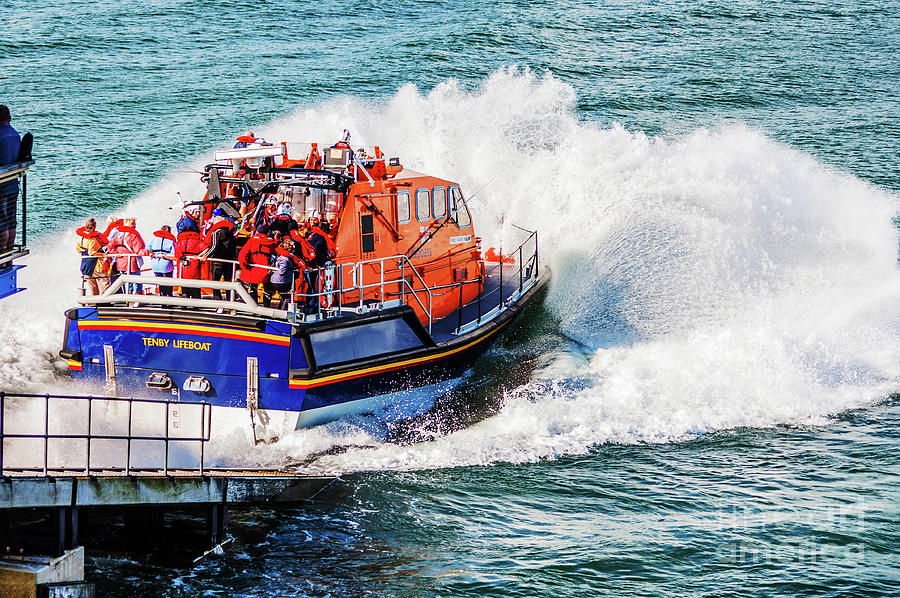 Boat Photograph - Coming To The Rescue by Steve Purnell