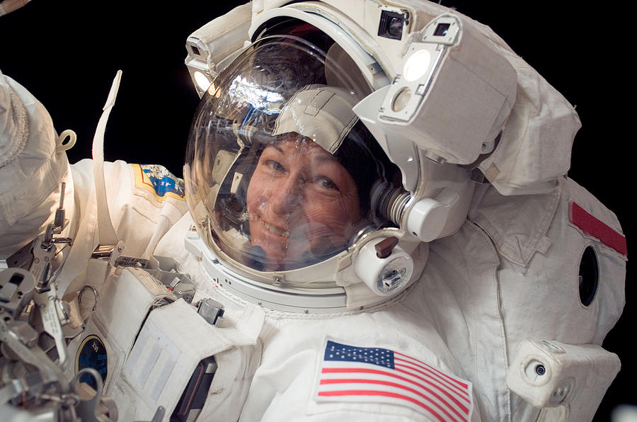 Commander Peggy Whitson of the ISS Photograph by Steve Kearns