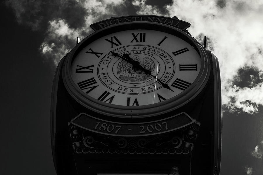 Commemorative Clock Alexandria Louisiana BNW Photograph by Eugene Campbell