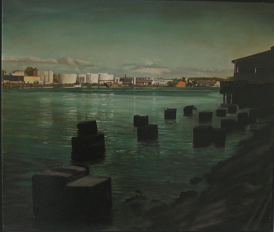 Commencement Bay Painting by Thu Nguyen