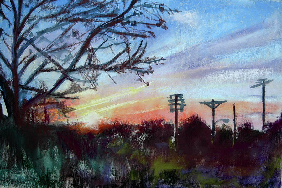 Commerce Sunset Pastel by Donna Crosby