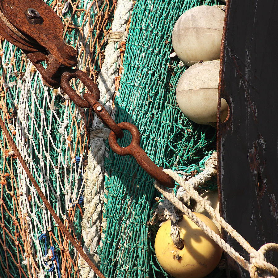 Commercial Fishing Nets Photograph by Art Block Collections