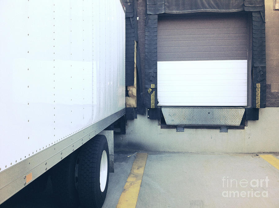 Commercial Truck in Loading Dock Photograph by Bryan Mullennix