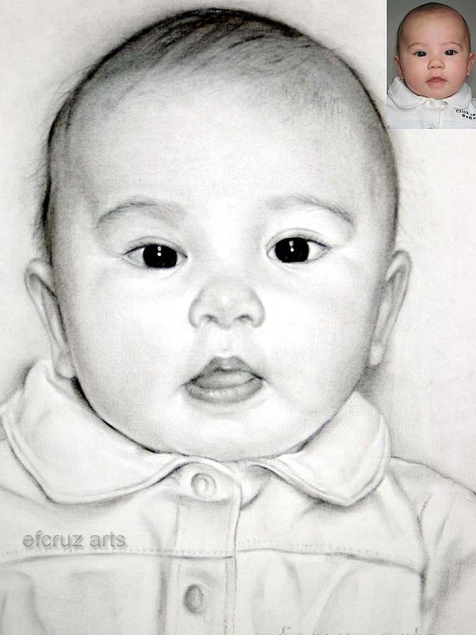 Commission Portrait Drawing By Efcruz Arts