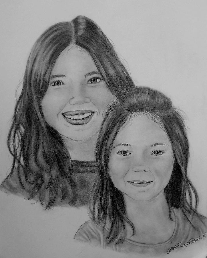 Commissioned Graphite Portrait Drawing by Allison Aldrich - Fine Art ...