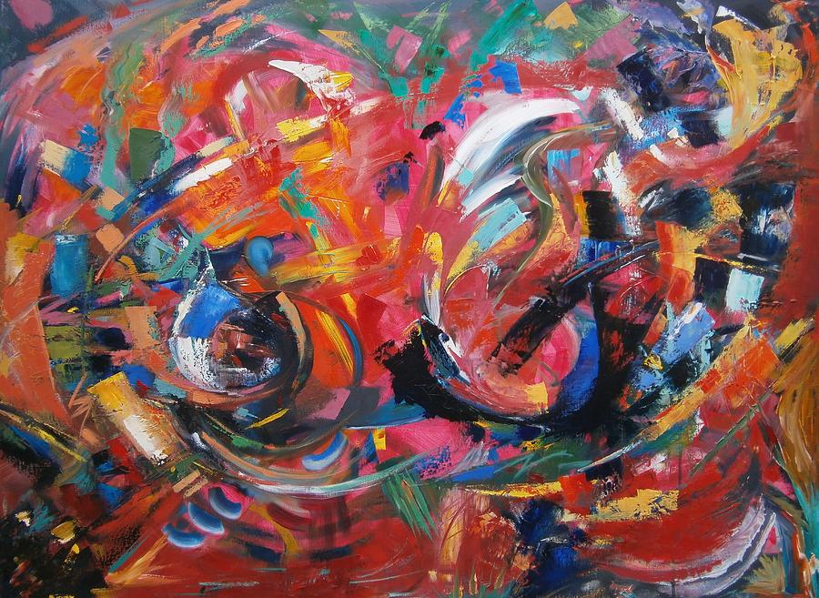 Abstract Painting - Committee Action by Gary Coleman
