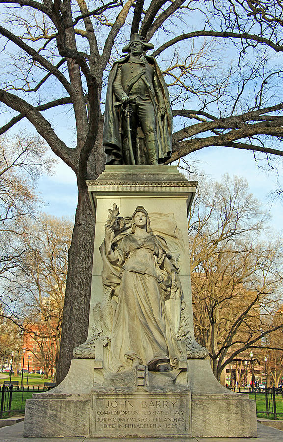 Commodore John Barry Monument Photograph by Cora Wandel