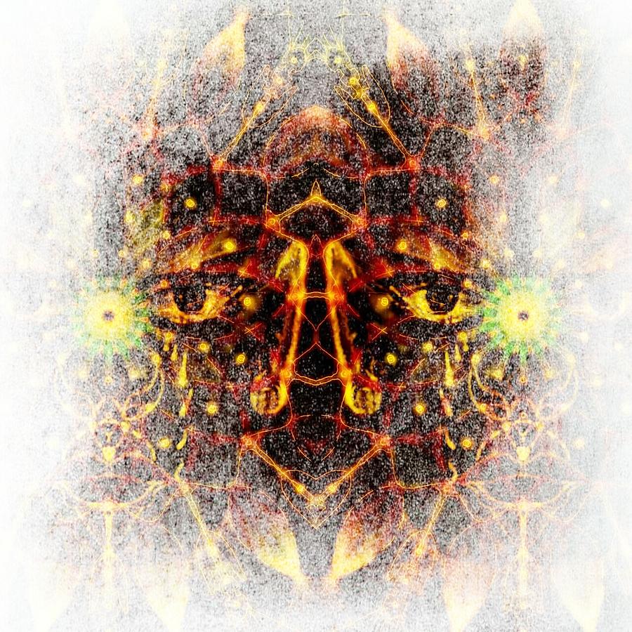 Portrait Digital Art - Destruction the face of Shiva by Michael African Visions