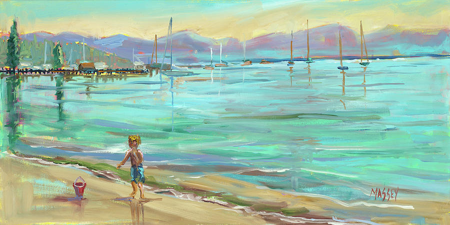 plein air beach painting