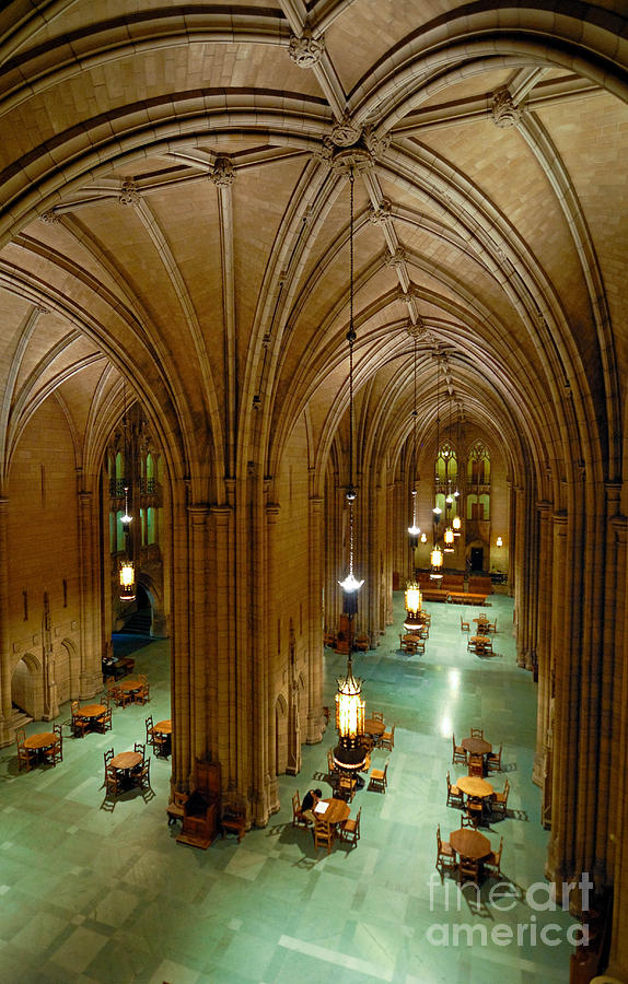 Architecture Photograph - Commons Room Cathedral of Learning - University of Pittsburgh #1 by Amy Cicconi