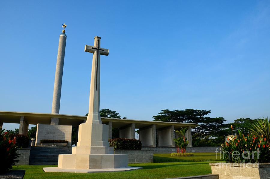 Commonwealth War Graves Commission Kranji Memorial cemetery monument Singapore Photograph by Imran Ahmed