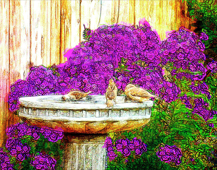 Communal Bath Digital Art by Leslie Montgomery