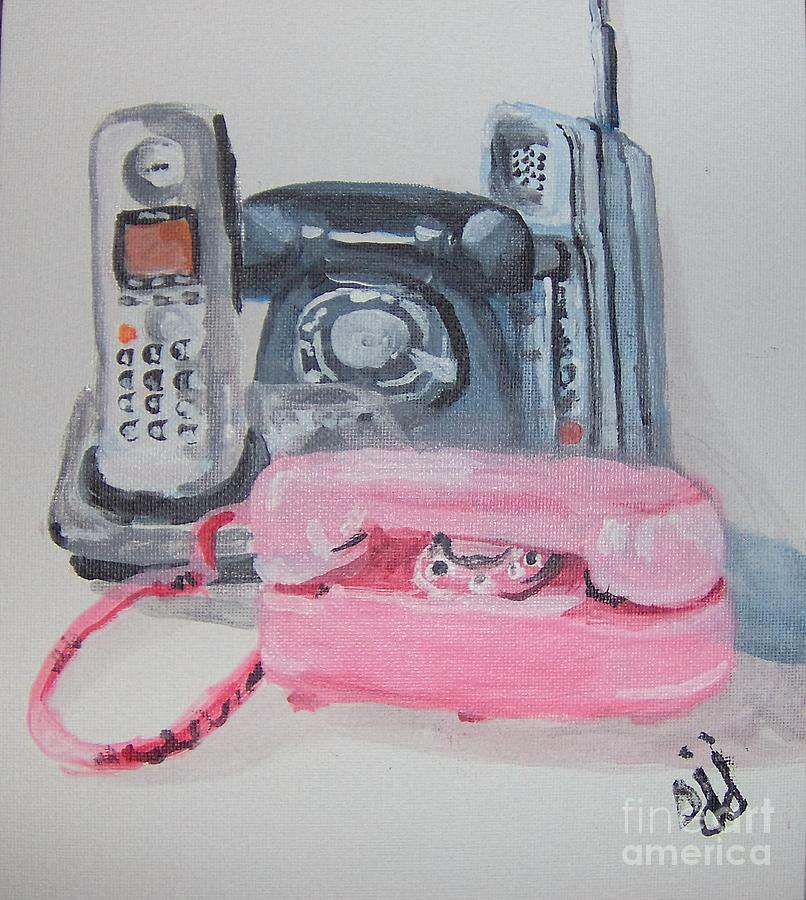 Communication Generations Painting by Saundra Johnson