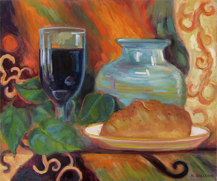 Communion 4 Painting by Nora Sallows