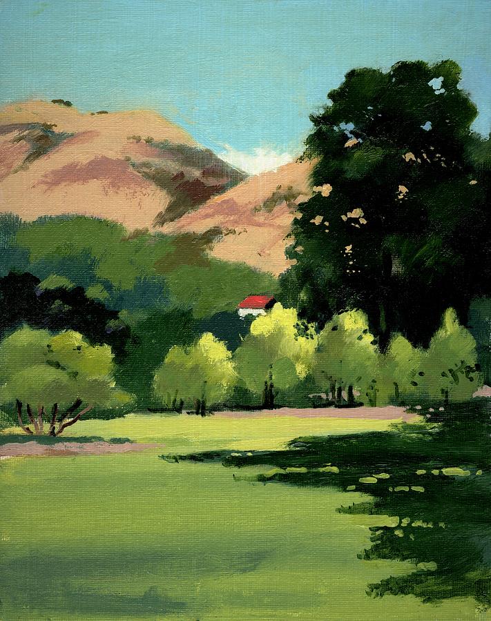 City Park Painting - Community Park, Carmel Valley Village by Arthur Stauder