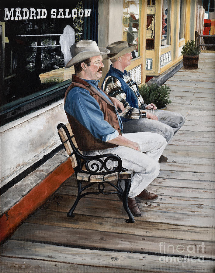 Compadres Painting by Mary Rogers