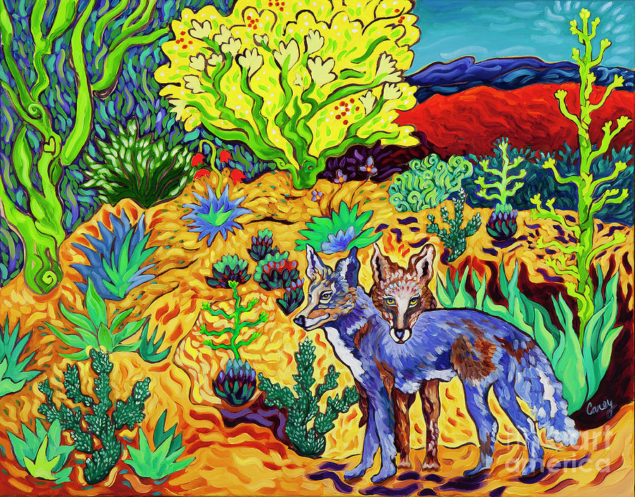 Companions in Paradise Painting by Cathy Carey