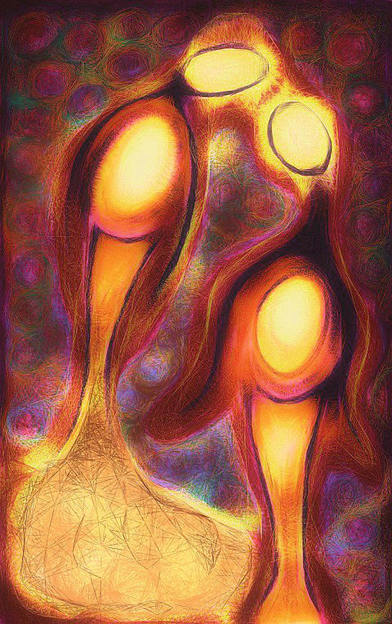 Abstract Digital Art - Compassion by Aurora Art