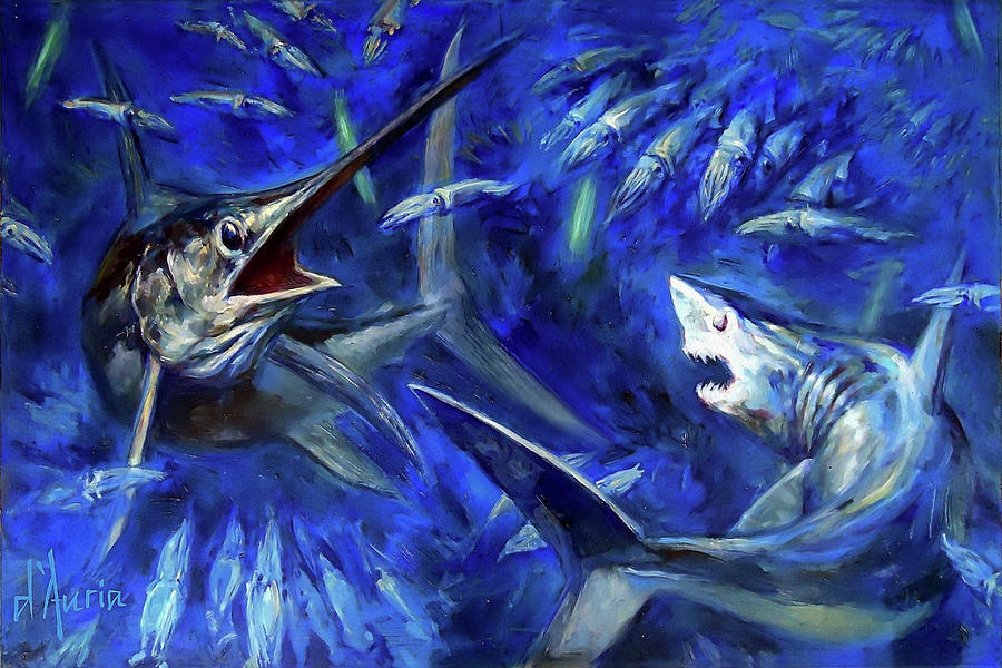 Swordfish Painting - Competition by Tom Dauria
