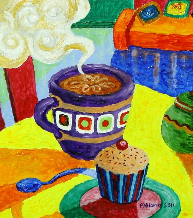 Complementary Coffee 1 Painting by Paul Hilario Complementary Coffee 1 Painting by Paul Hilario