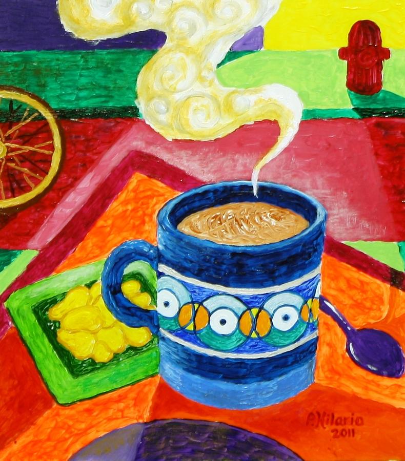 Complementary Coffee 2 Painting by Paul Hilario