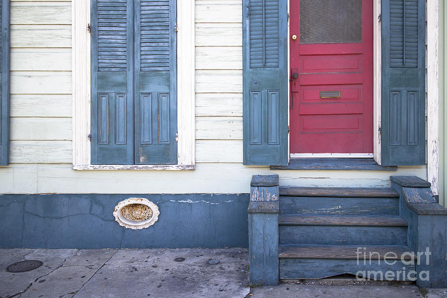 Complementary colors, French Quarter Photograph by Bob Estremera