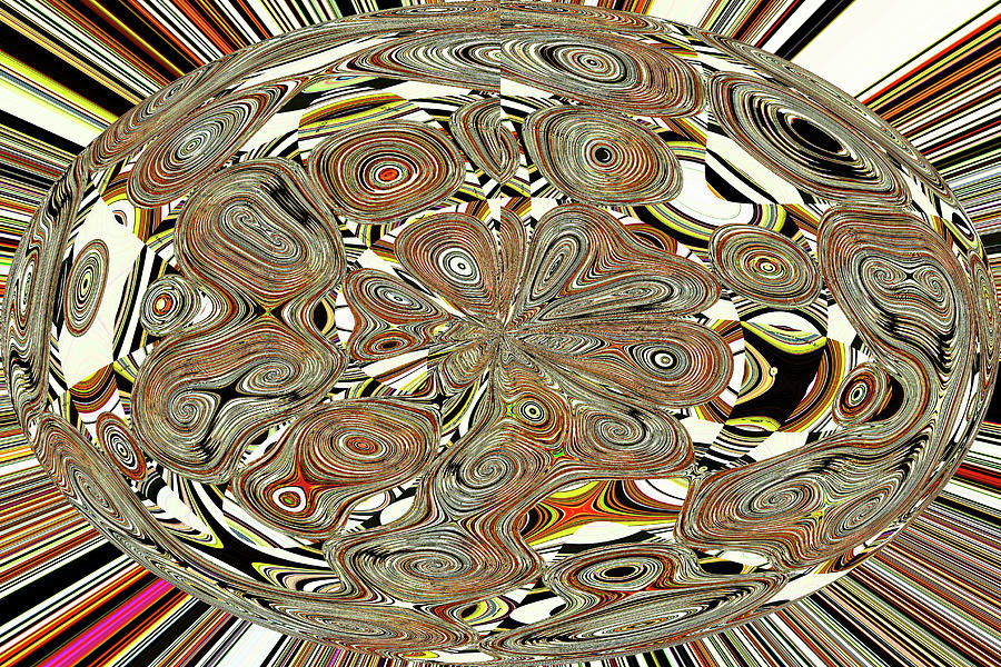 Complicated Ovoid Abstract Digital Art by Tom Janca