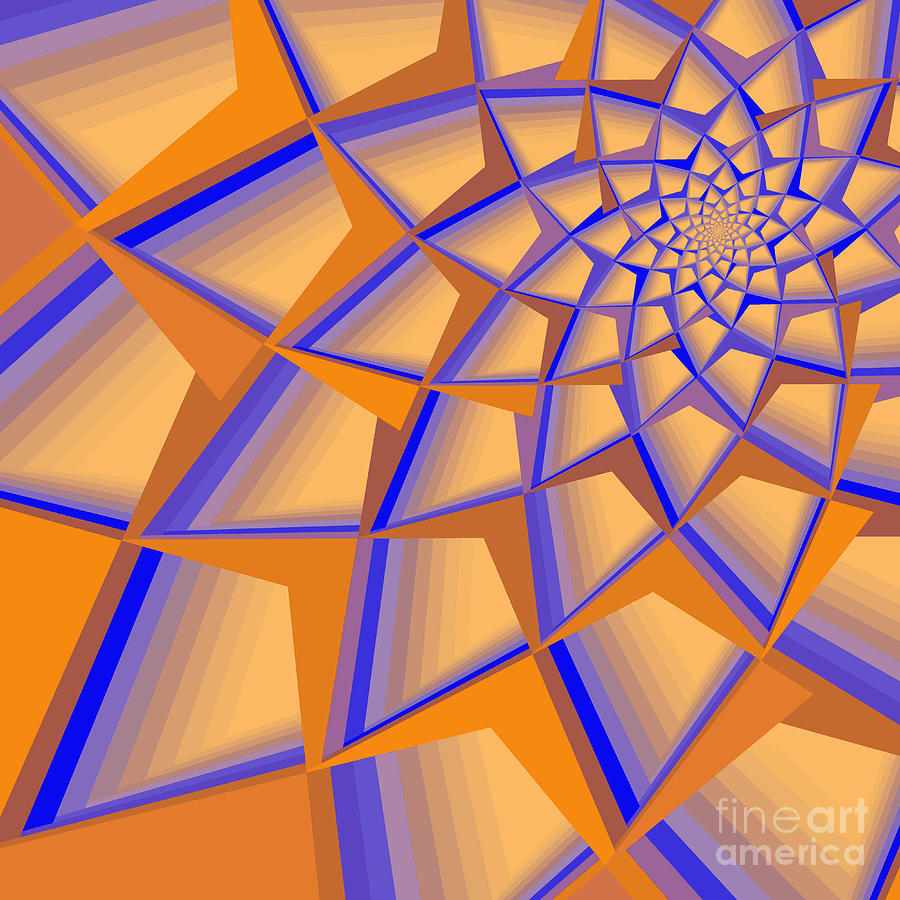 Complimentary Spirals Digital Art by Mary Machare