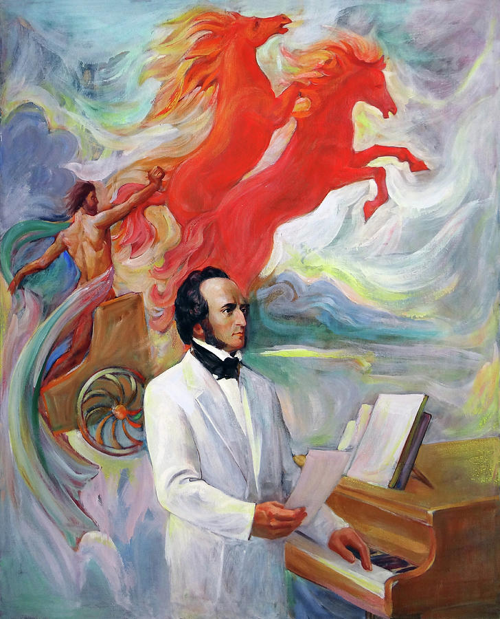 Music Painting - Composer Felix Mendelssohn by Svitozar Nenyuk