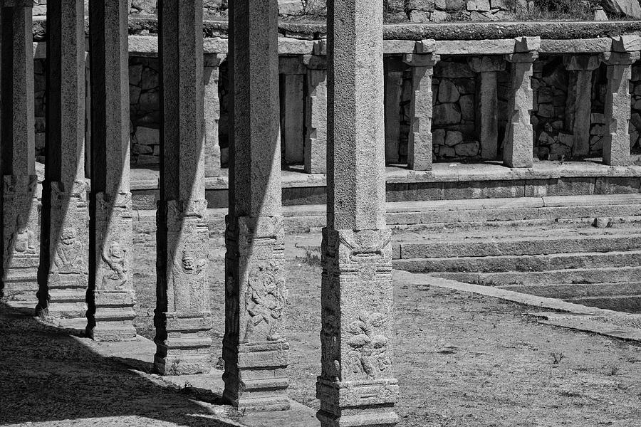 Composition of pillars, Hampi, 2017 Photograph by Hitendra SINKAR