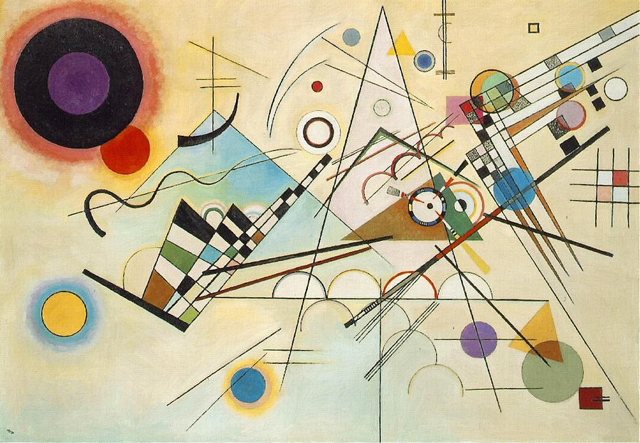 Wassily Kandinsky Painting - Composition VIII by Wassily Kandinsky