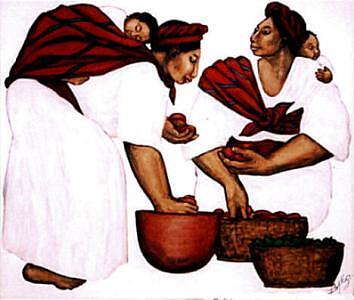 Comprando Painting by Mary Louise Lopez Comprando Painting by Mary Louise Lopez