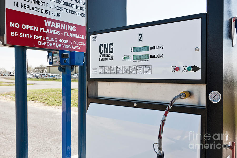 Compressed Natural Gas Pump Photograph by Inga Spence