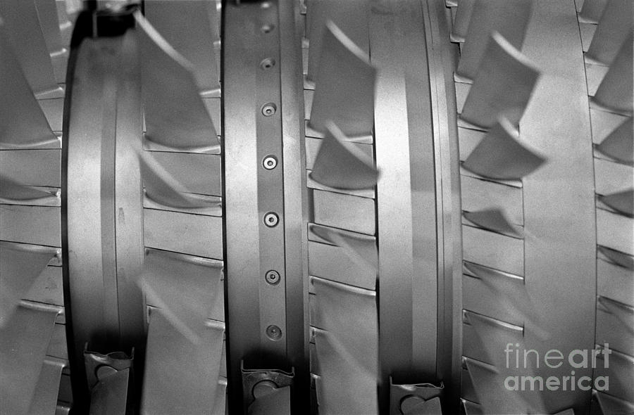 Compressor blades Photograph by Riccardo Mottola