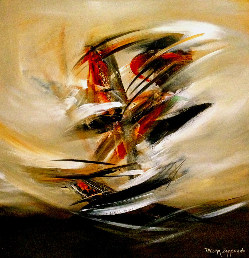 Con el viento en contra I Painting by Thelma Zambrano | Fine Art America