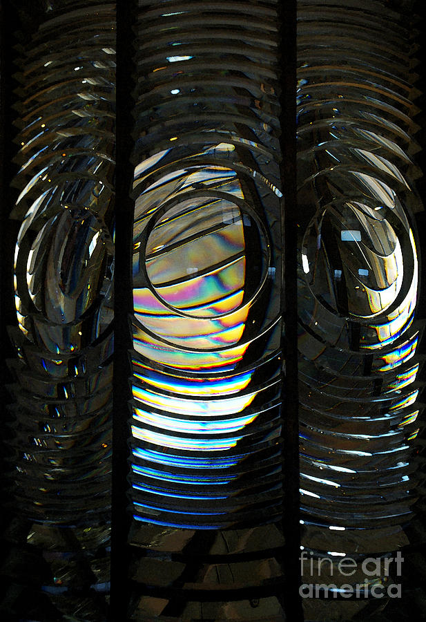 Concentric Glass Prisms - Water Color Photograph by Linda Shafer