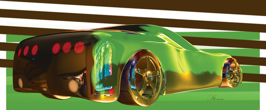 Concept Cars 5 Digital Art by Steven Lebron Langston