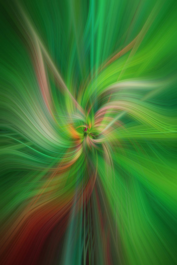 Concept Fertile Nature. Green Abstract Photograph by Jenny Rainbow
