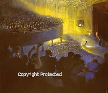 Figurative Painting - Concert In Blue by Ron Anderson Figurative Painting - Concert In Blue by Ron Anderson