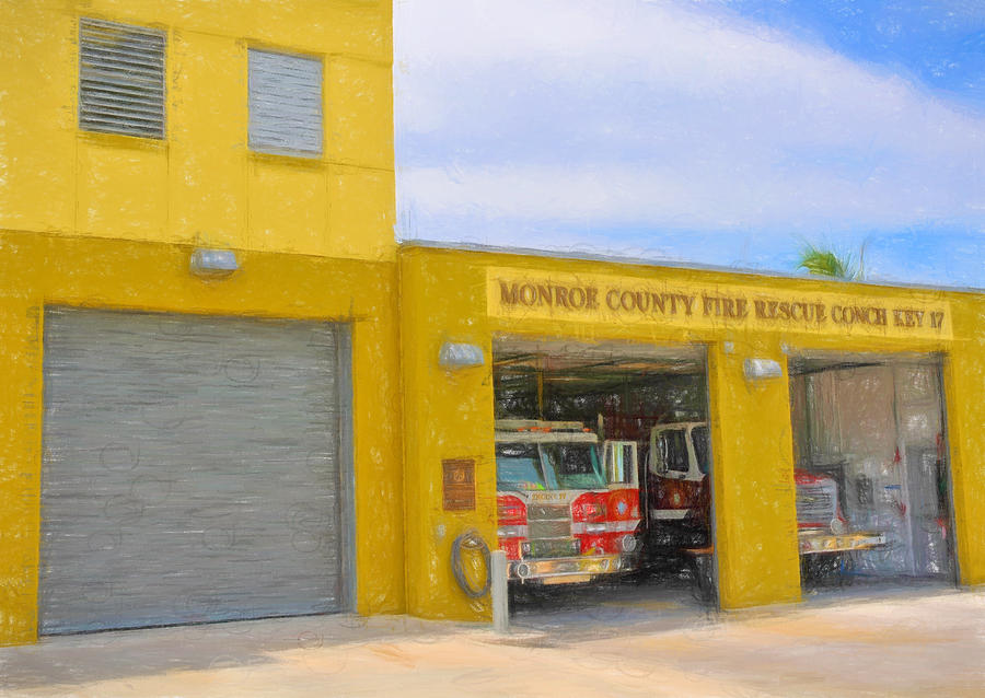 Conch Key Fire Rescue 2 Photograph by Ginger Wakem