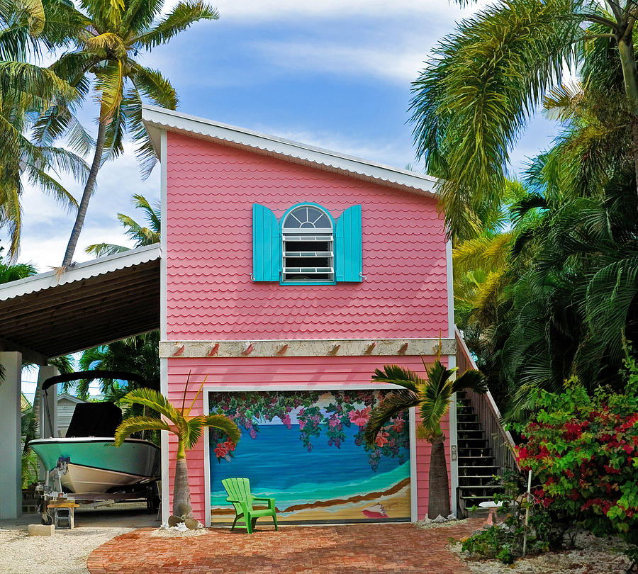 Conch Key Pink Cottage 3 Photograph by Ginger Wakem