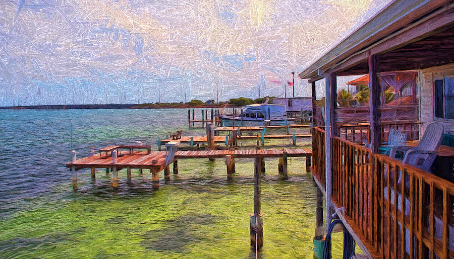 Conch Key Porch and Docks 3 Photograph by Ginger Wakem