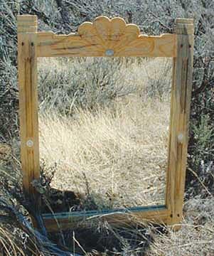 Glass Mixed Media - Concho Mirror by Steven Straight Glass Mixed Media - Concho Mirror by Steven Straight