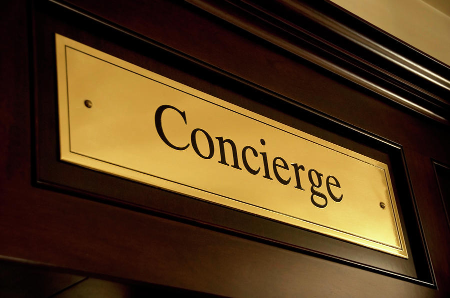 Concierge sign Photograph by Dutourdumonde Photography
